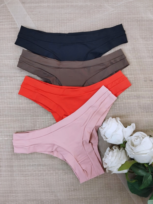 Slip Filo Doppio con Vita Media/Bassa — Comfort Invisibile, Vestibilità Perfetta